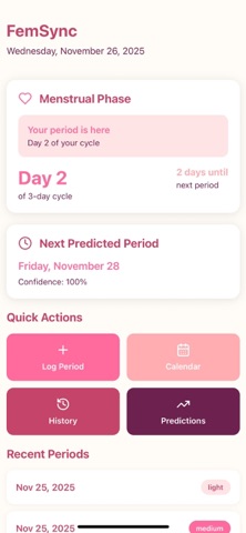 FemSync screenshot