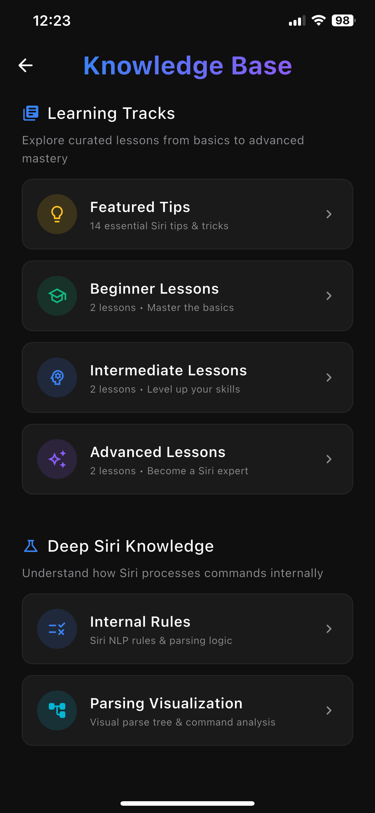 App For Siri Commands Tips screenshot 8