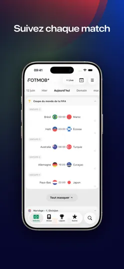 Capture d'écran de FotMob - Foot En Direct sur iPhone 1