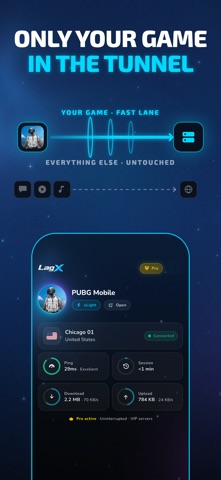 LagX: Lower Lag Game Booster iPhone screenshot