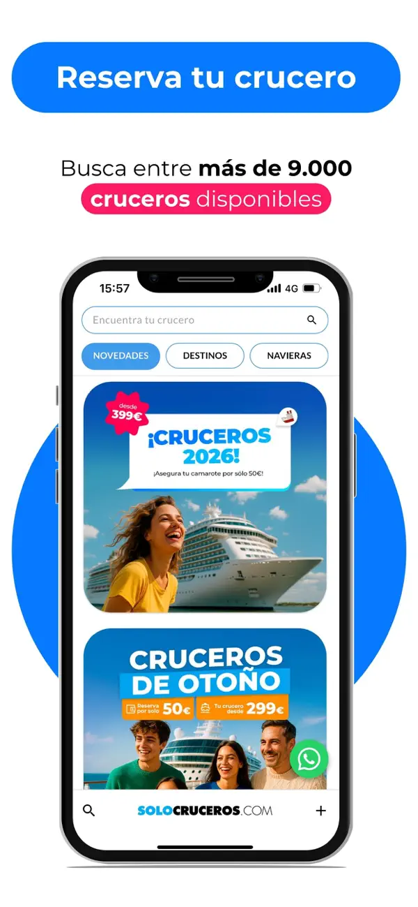 Screenshot #1 pour Cruceros SoloCruceros