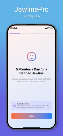 JawlinePro: Face Yoga & AI iPhone screenshot