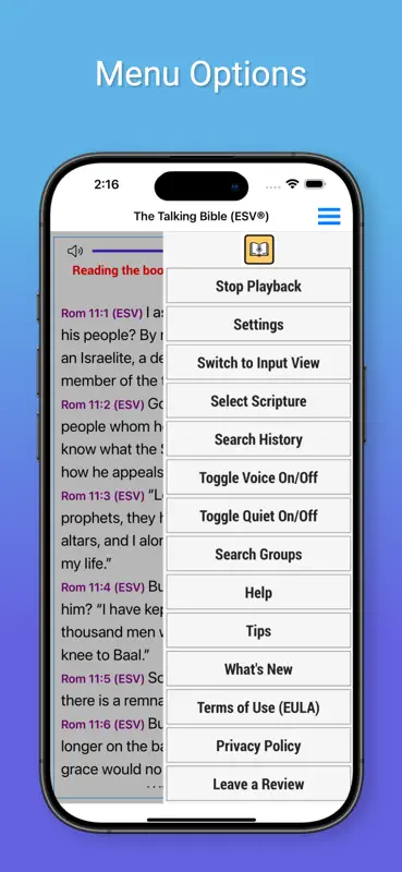 Talking Bible for The Blind screenshot 6 of 7