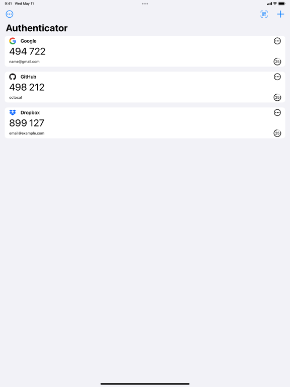 Authenticator - 2FA Auth App iPad screenshot 2 - Utilities app