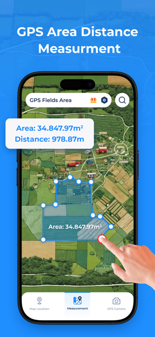 GPS Fields Area Measure App Screenshot 1 of 8