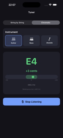 Metronome Tuner BPM Tool iPhone screenshot