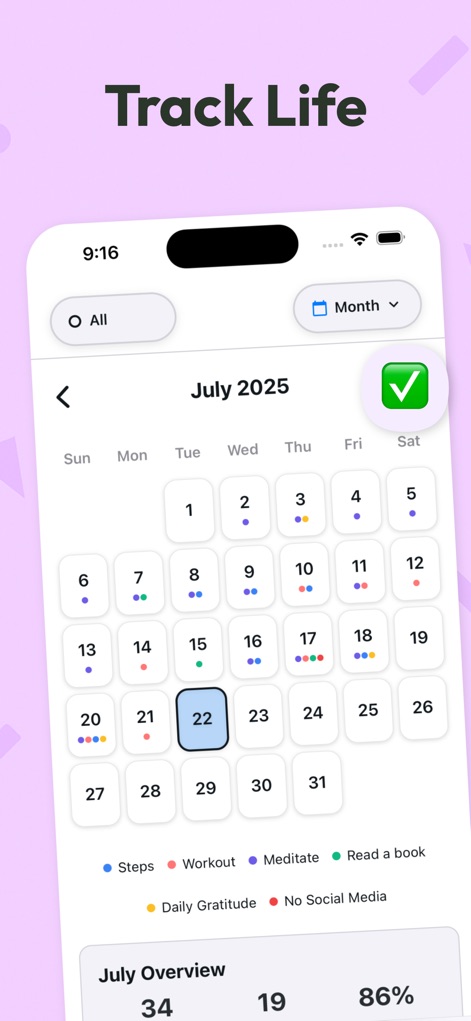 LifeStats - Habit Tracker - App de Salud y forma física | MWM