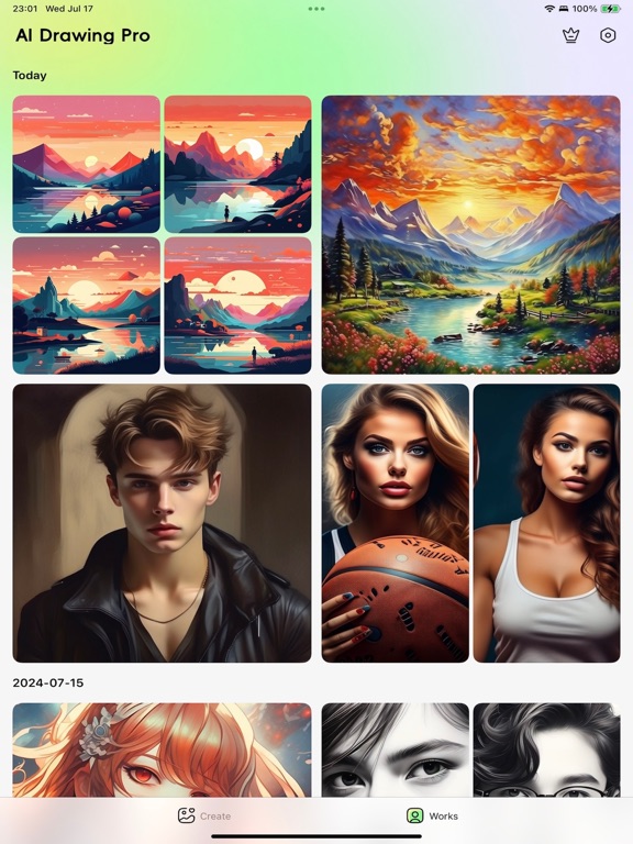 AI Drawing Pro iPad screenshot 2 - Graphics & Design app