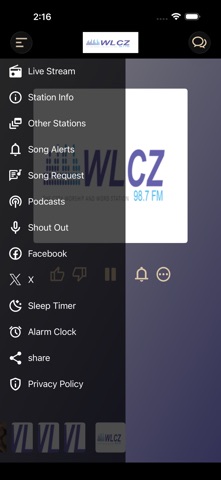 WLCZ 98.7fm Screenshot 2 of 5