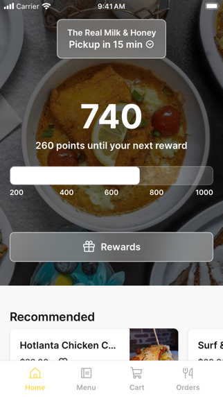 The Real Milk & Honey app screenshot