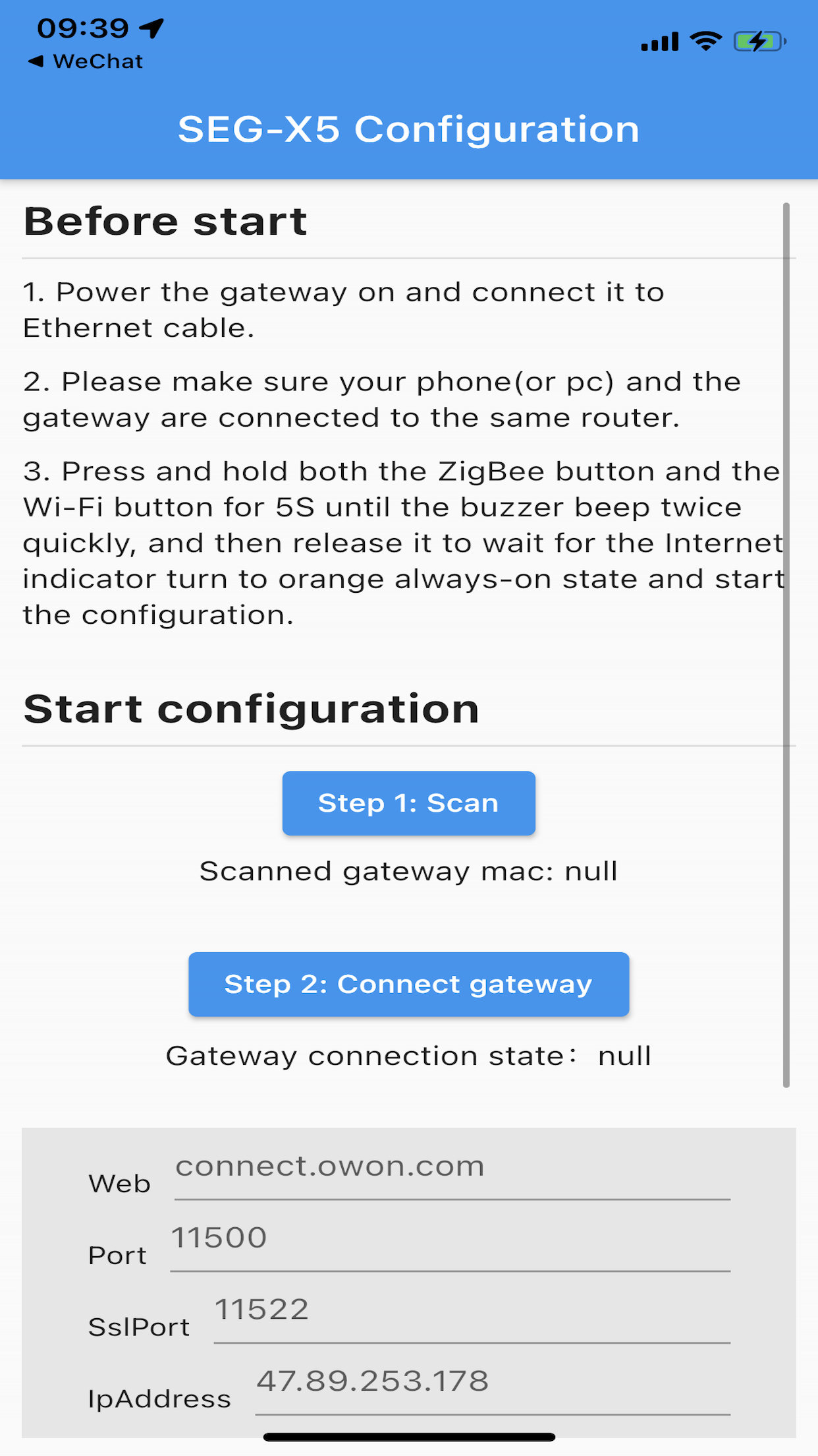 X5 Config Tool