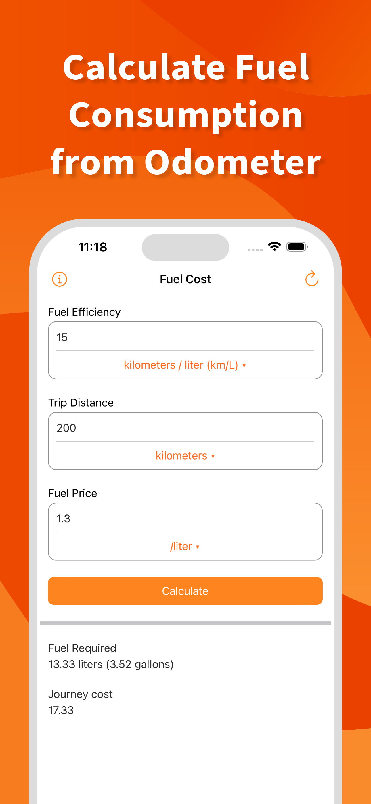 Fuel Cost Calculator: Trip screenshot 3
