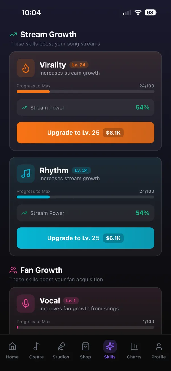 Screenshot #3 pour Musician Career Simulator