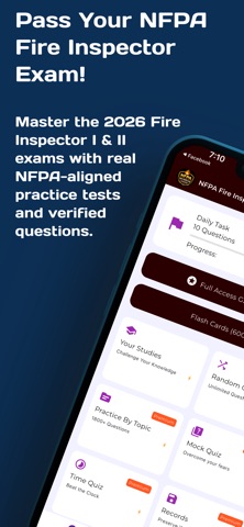 NFPA Fire Inspector Exam Prep screenshot