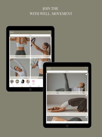 with WELL. iPad screenshot