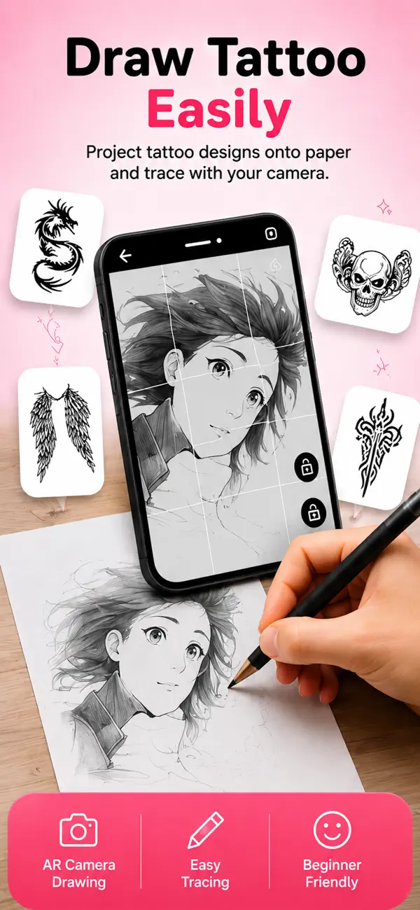 Screenshot #1 pour AR Drawing: Draw Tattoo
