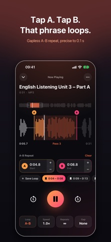 LoopListen: A-B Loop Player screenshot 1