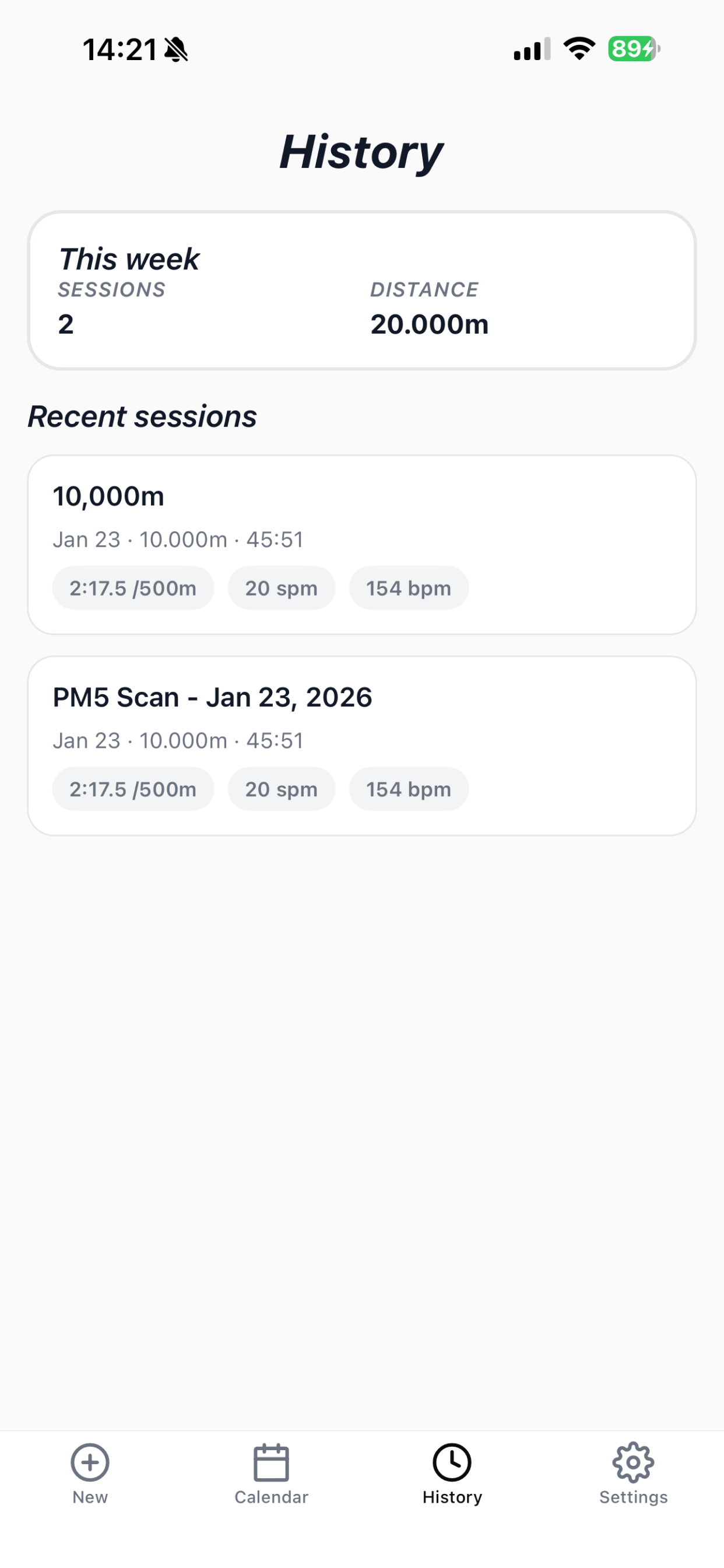 ErgTracker: Scan & Share