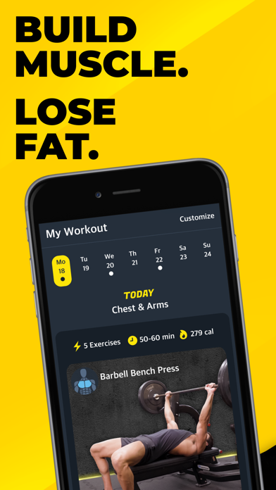 Screenshot #1 pour Workout Planner & Gym Tracker
