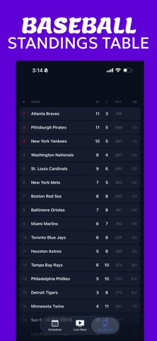 Live Stream Schedule for MLB Screenshot 4 of 4