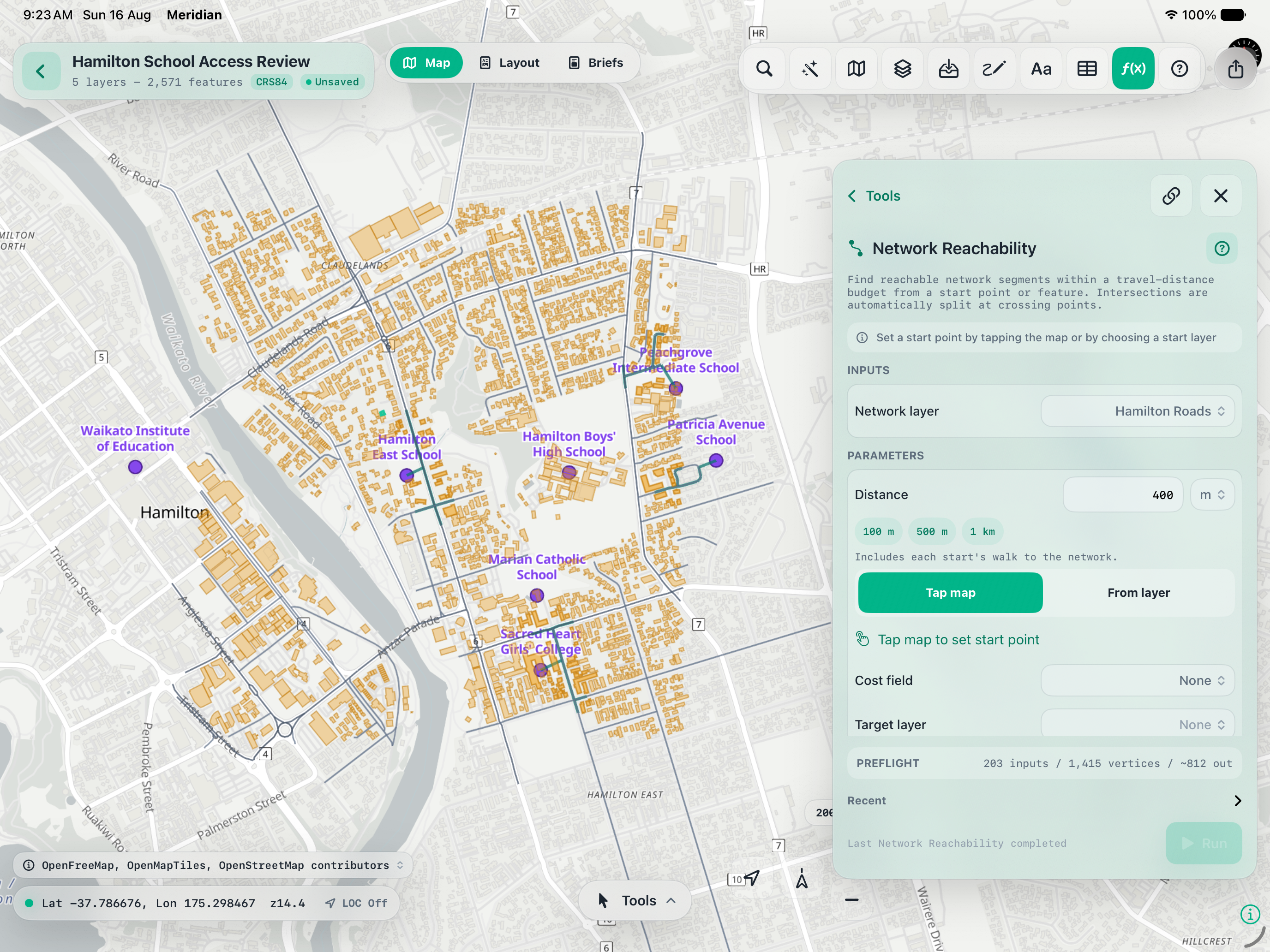 Meridian GIS screenshot 8