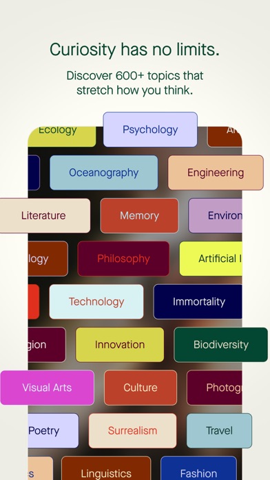 Humane Space: Daily Curiosity iPhone screenshot 5 - Education app