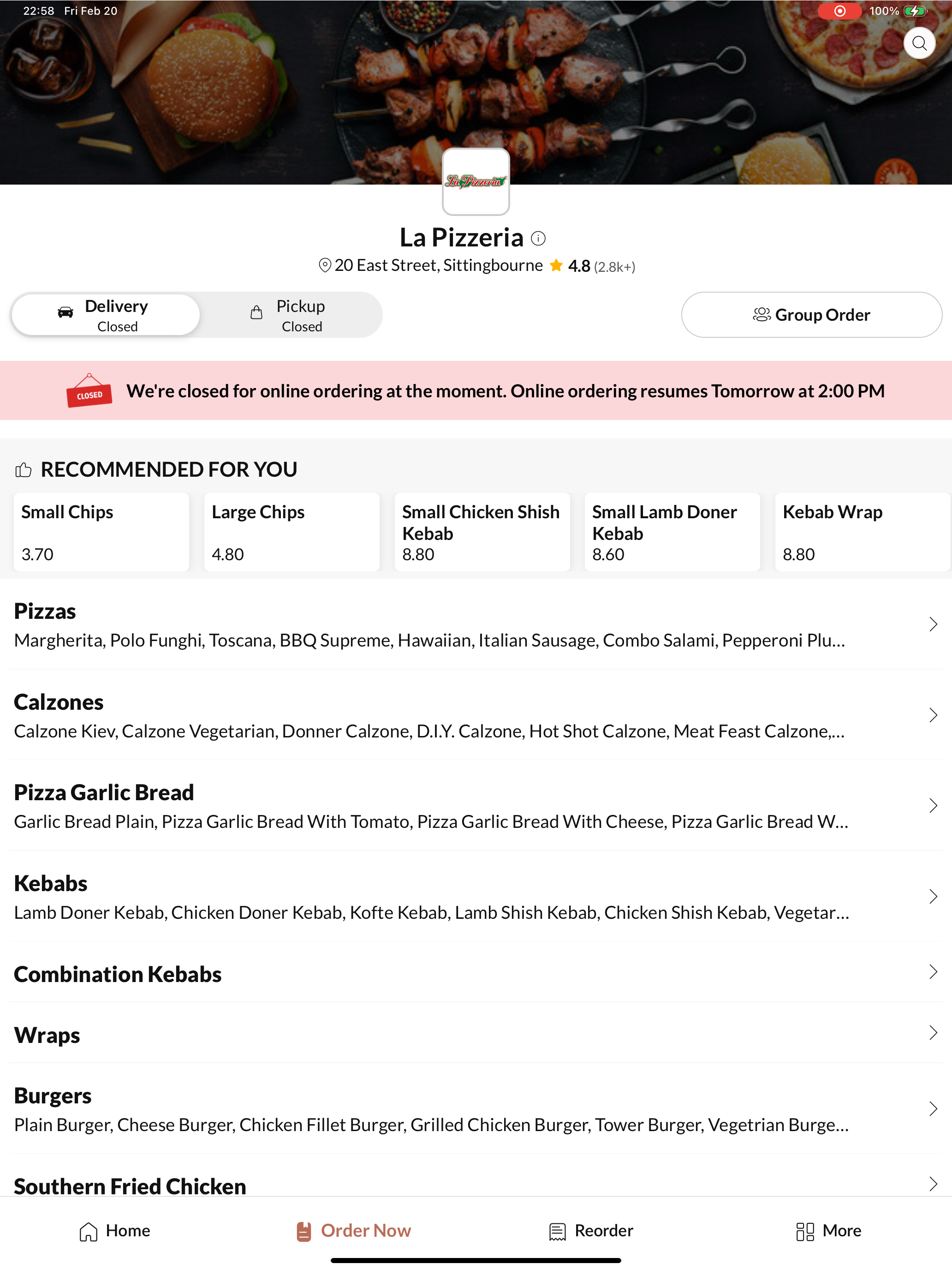 La Pizzeria Sittingbourne