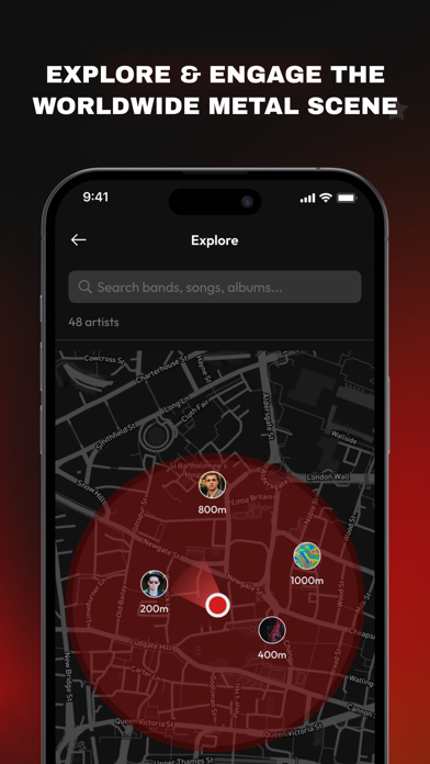 ORE.FM: Underground Metal iPhone screenshot 5 - Music app