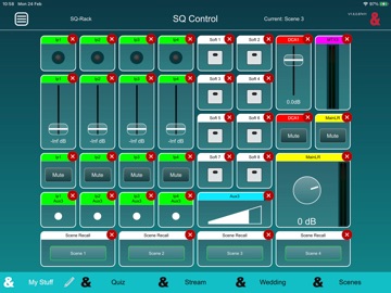 SQ Control iPad screenshot