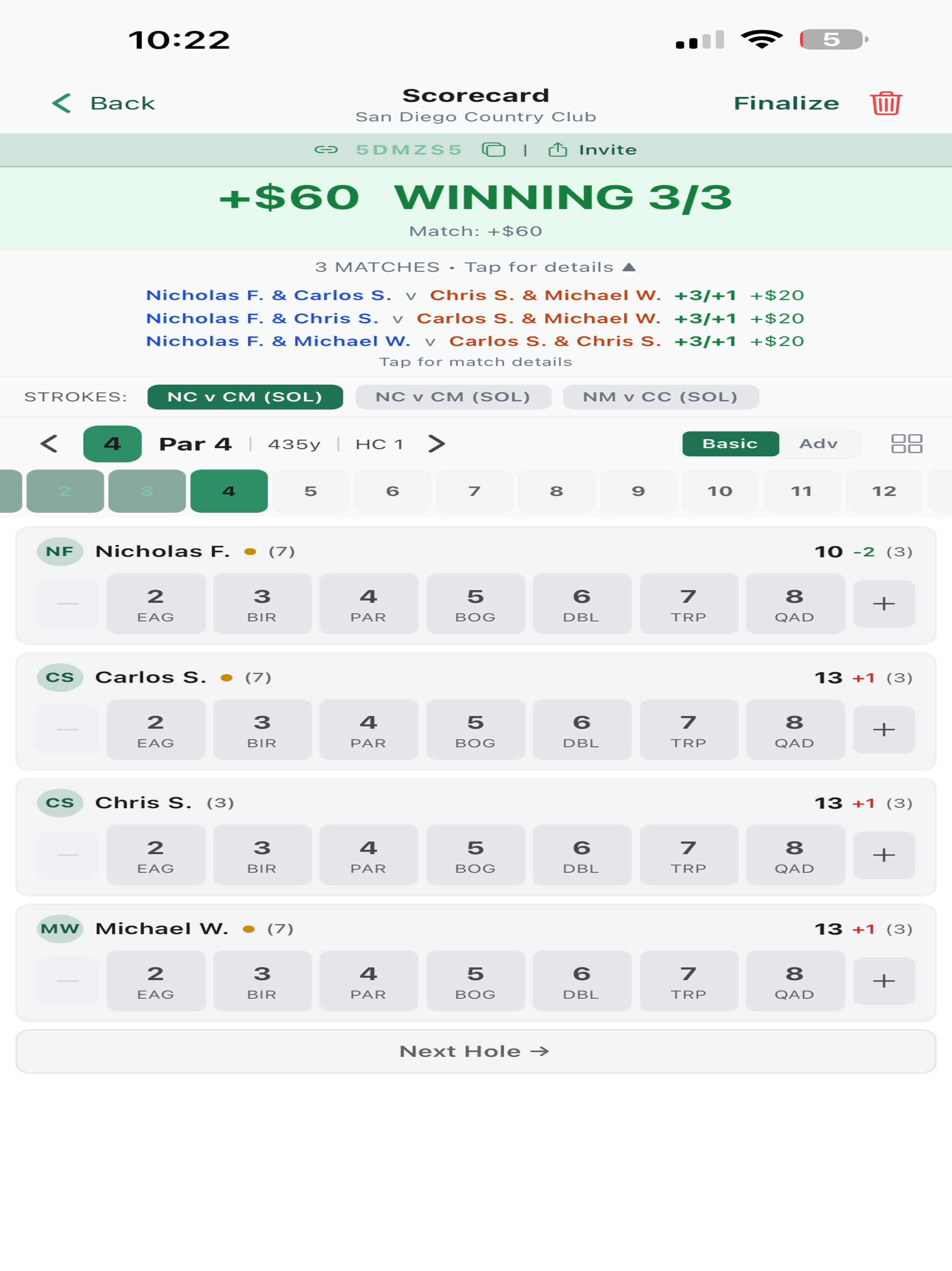 Max Degen | Golf Bets Tracker