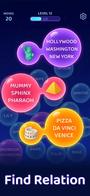 Bouncy Match: Bubble Word screenshot 1