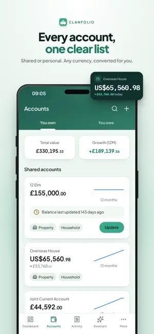 Clanfolio: Net Worth Tracker screenshot 3