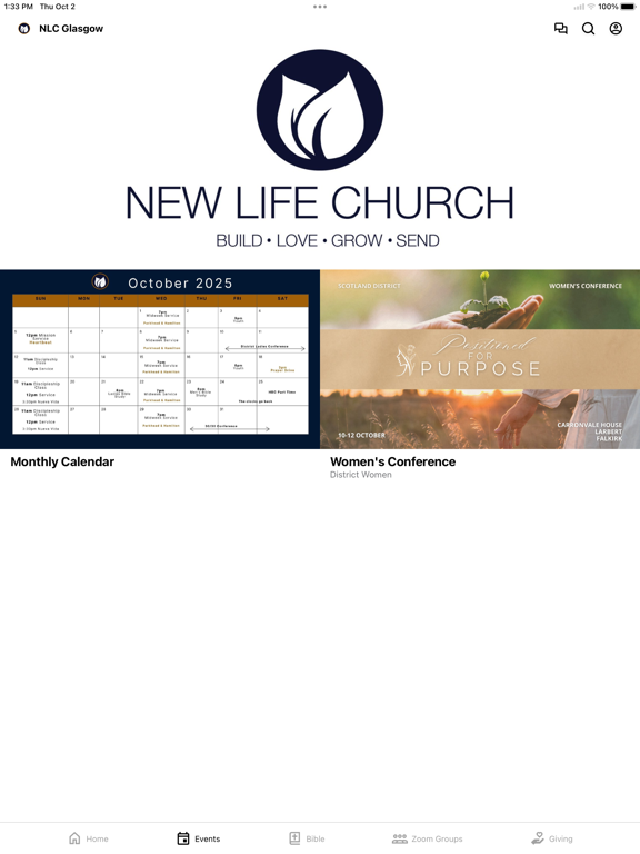 New Life Glasgow iPad screenshot