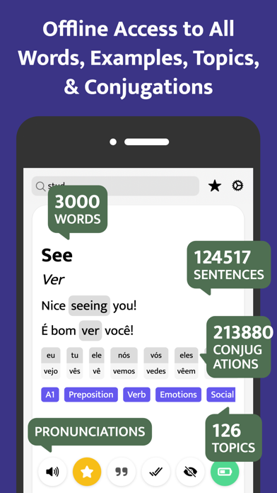Most Common Portuguese Words Screenshot