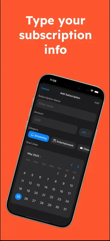 Sublists: Subscription Tracker screenshot 2 of 4