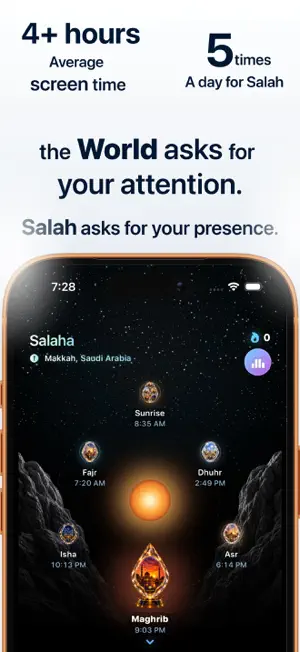 Salaha : Salah Lock & Focus screenshot 1
