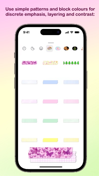 Screenshot #2 pour Washi stickers for iMessage
