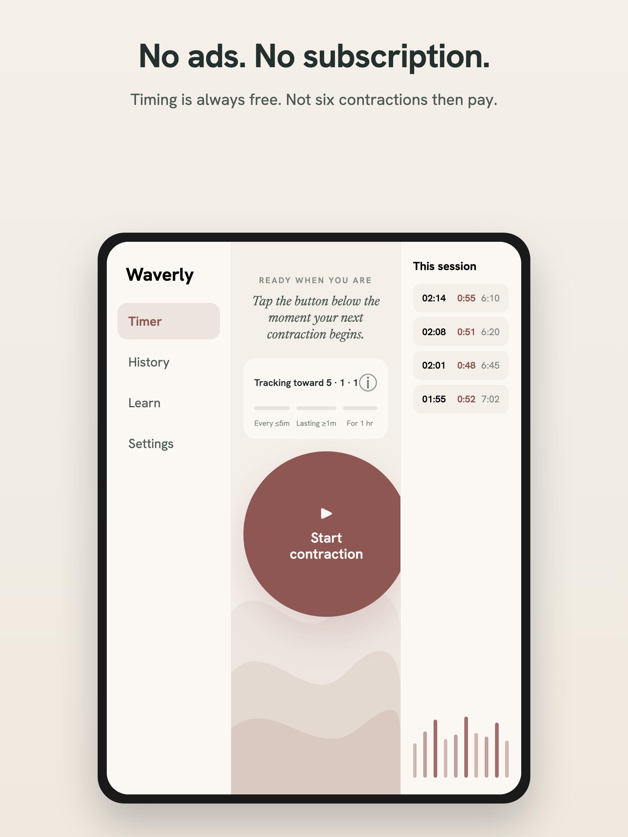 Waverly: Contraction Timer screenshot 9
