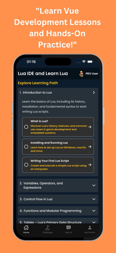 Learn Lua: Code & Practice - Education App | MWM
