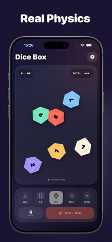 Dice Box - Quick Dice Roller iPhone screenshot
