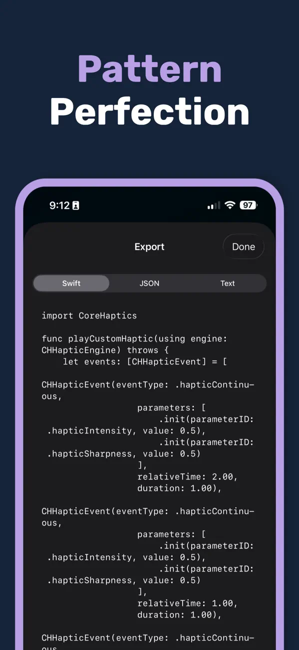#6. HapticCode (iOS) Ved: Arpad Larrinaga Aviles