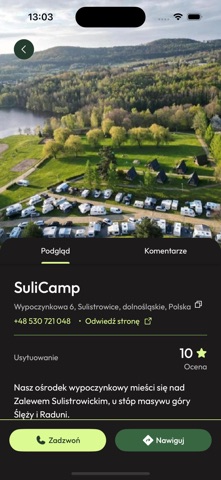 Polecane Kempingi screenshot