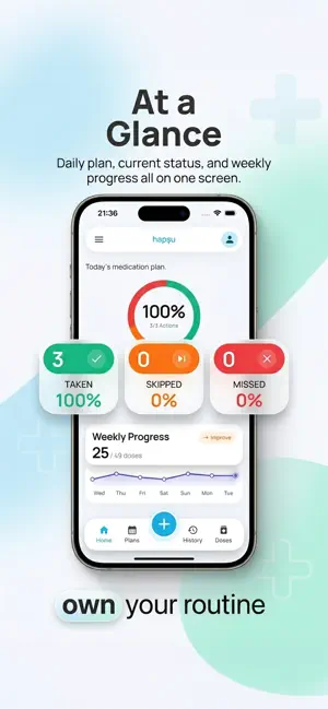 Hapsu: Pill Reminder screenshot 1