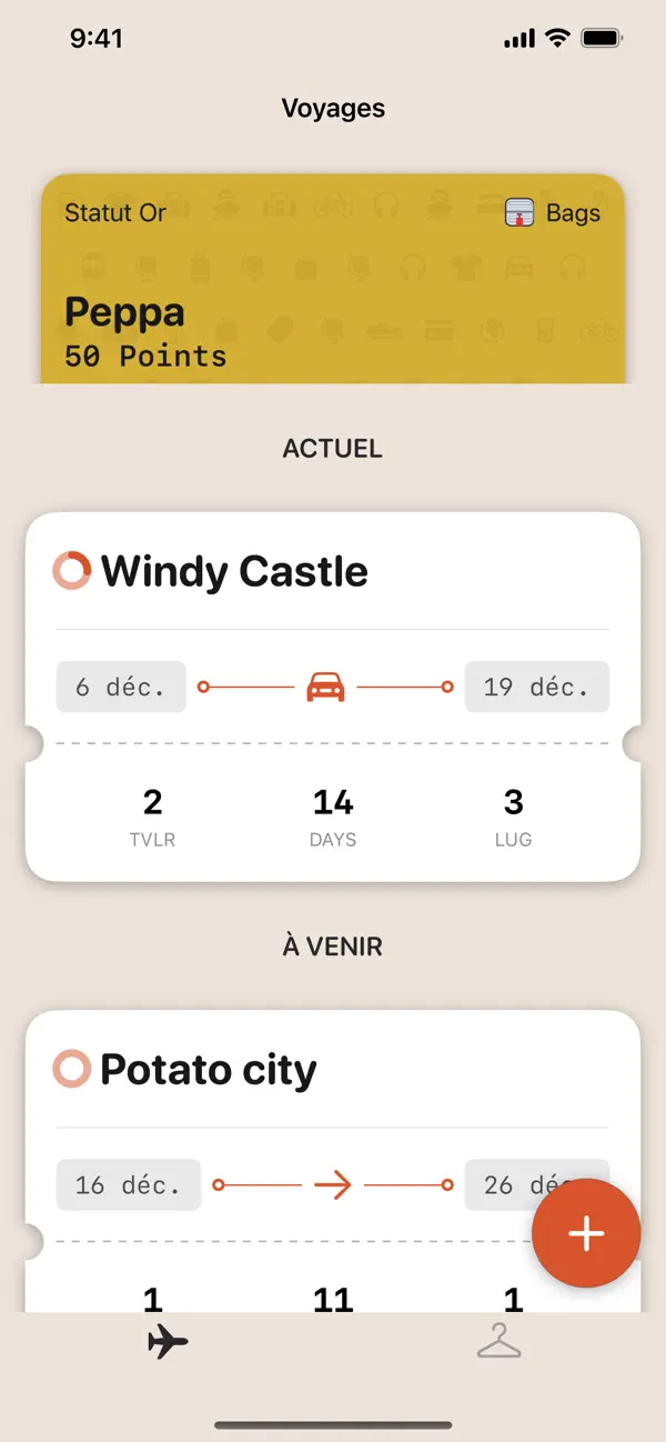 Screenshot #1 pour Bags - Ready. Set. Pack.