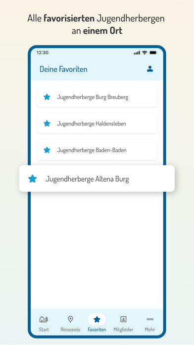 DJH Youth Hostels in Germany Screenshot