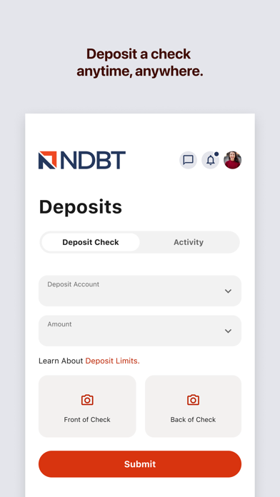 NDBT Mobile Banking Screenshot