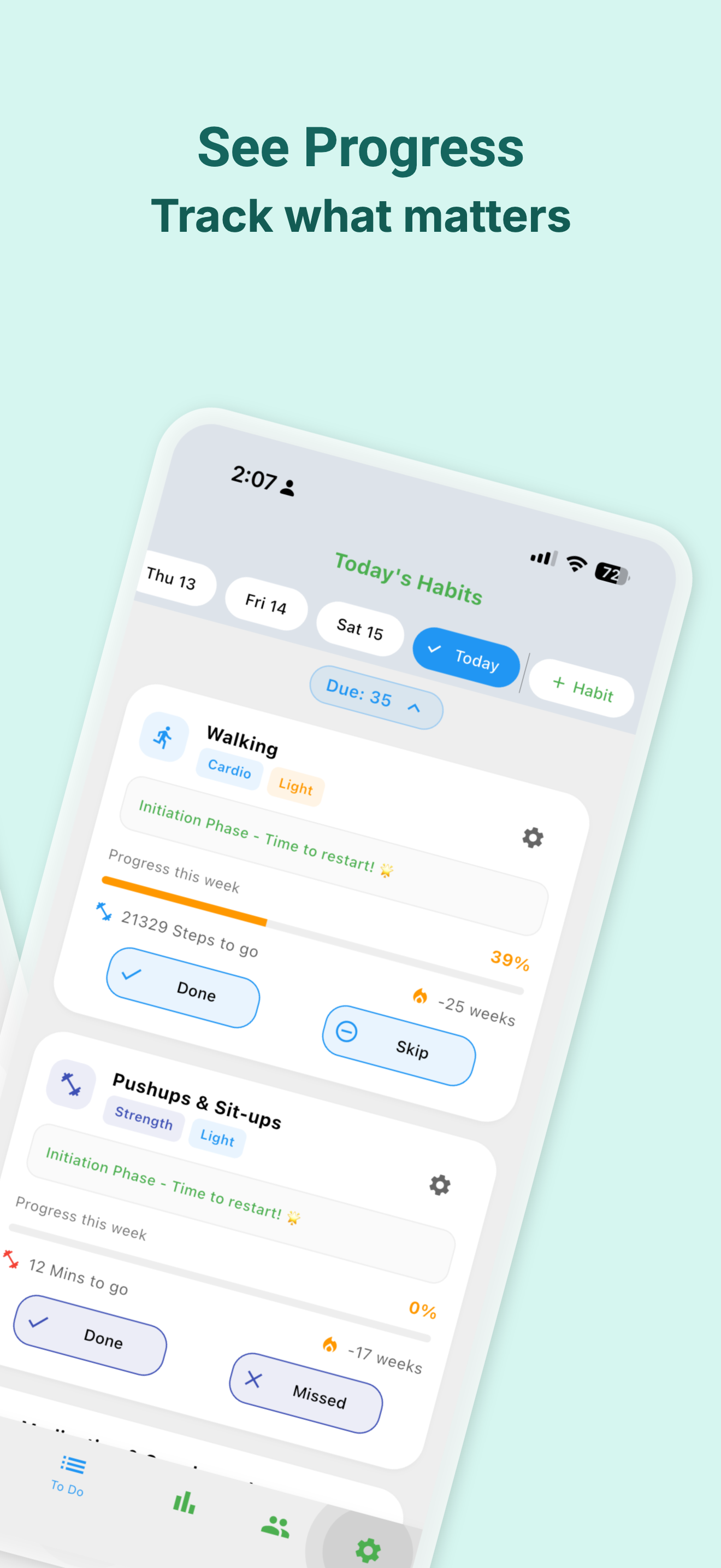 WellbeingScale: Habit Builder screenshot 3
