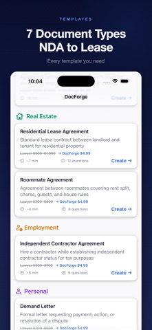 DocForge — Legal Doc Generator Screenshot 3 of 6