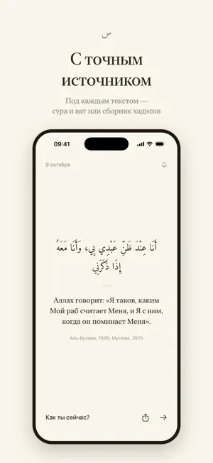 Sakina — аяты и хадисы screenshot 4