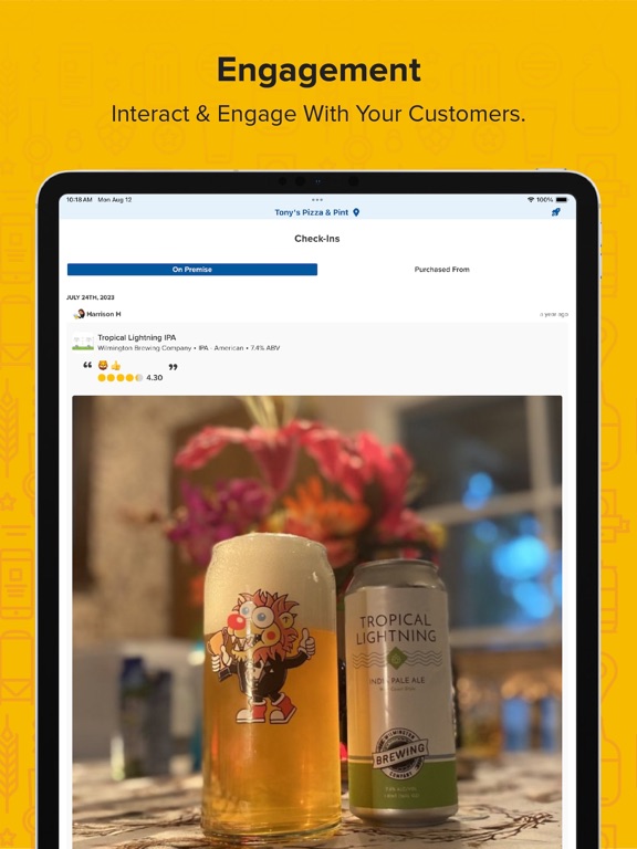 Untappd for Business iPad screenshot 6 - Food & Drink app